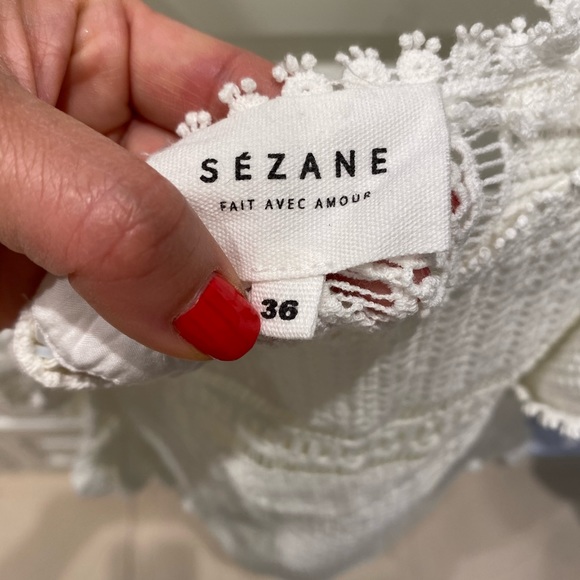 Sezane Tops Sezane Ruffle Top Poshmark Sezane Tops Sezane Ruffle Top Poshmark